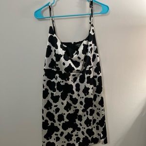 Adorable cow print mini dress 2X